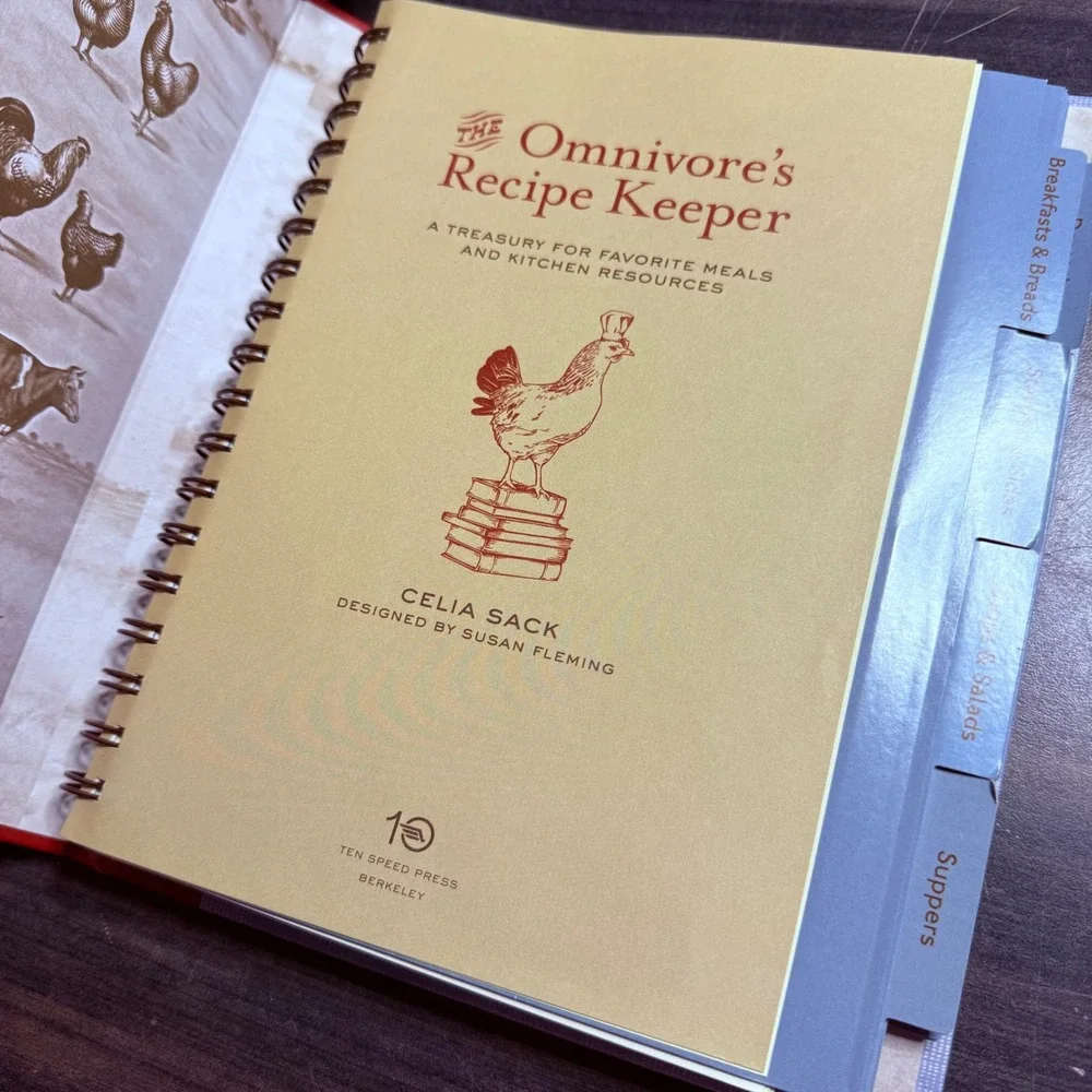 The Omnivore's Recipe Keeper Celia Sack Ten Speed Press‎ Spiral Recipe Journal